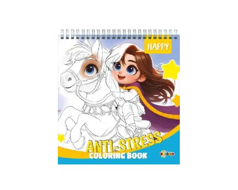 Anti-stress coloring book: Happy