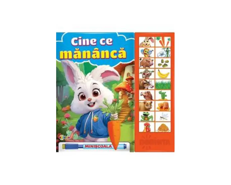 Carte cu sunete. Cine ce mananca