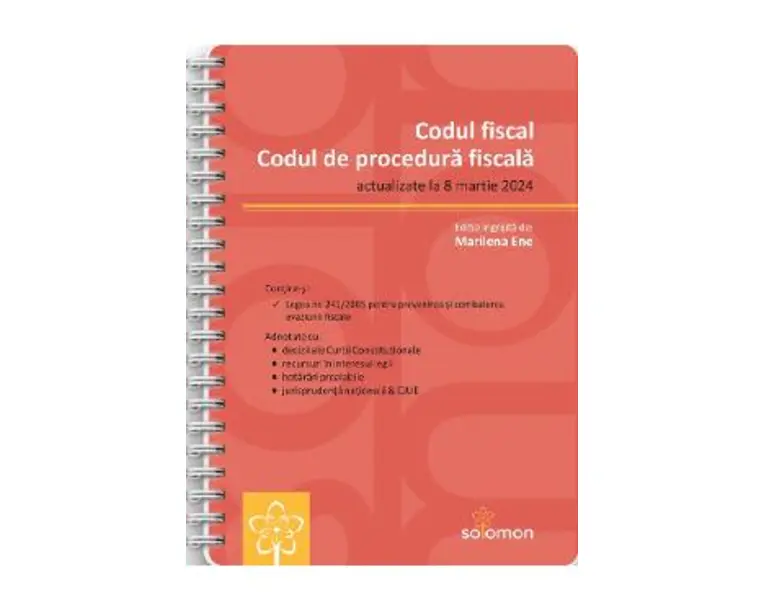 Codul fiscal si Codul de procedura fiscala Act. 8 martie 2024