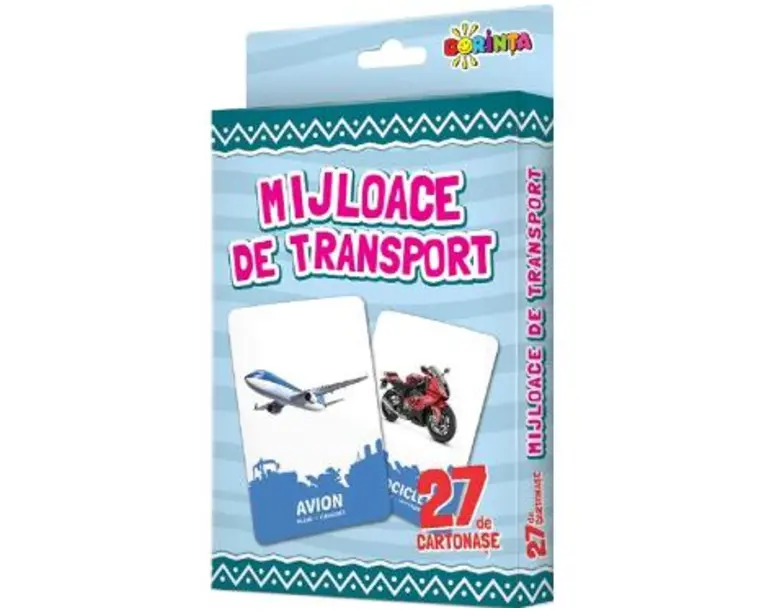 Mijloace de transport. 27 de cartonase