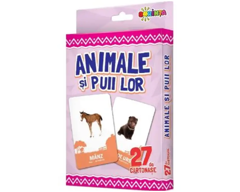 Animale si puii lor. 27 de cartonase