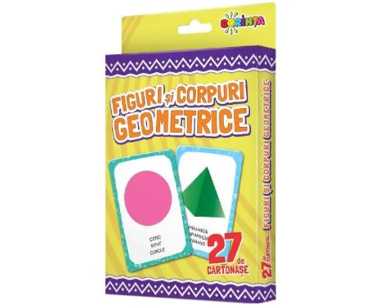 Figuri si corpuri geometrice. 27 de cartonase