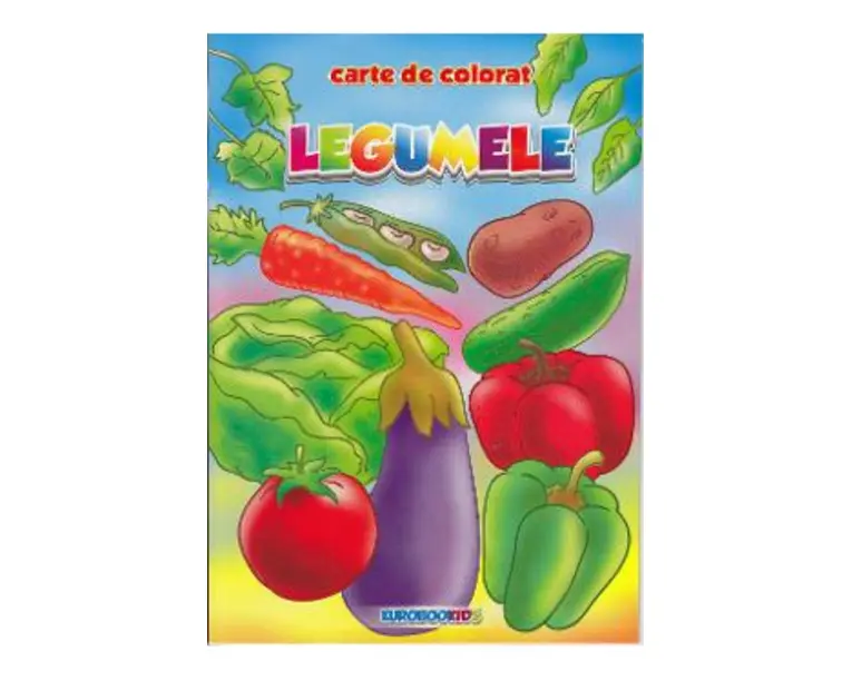 Legumele - Carte de colorat