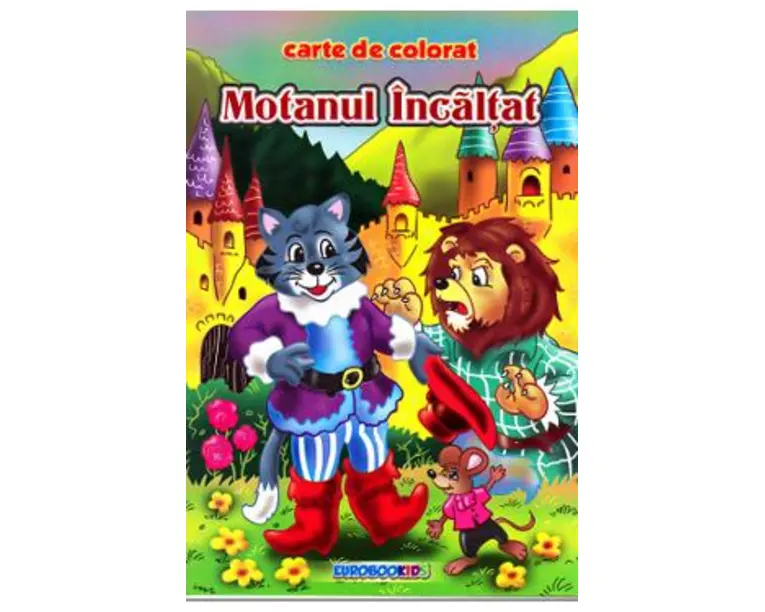 Motanul Incaltat B5 - Carte de colorat