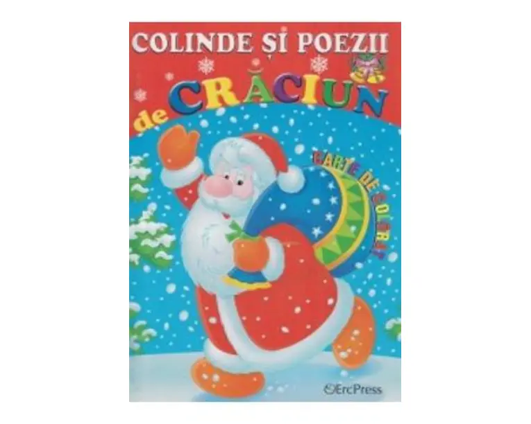 Colinde si poezii de Craciun. Carte de colorat