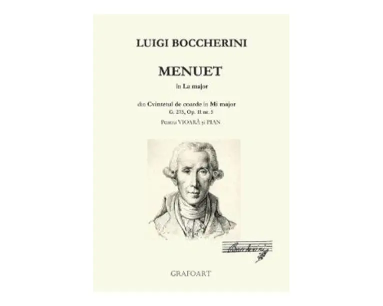 Menuet in La major pentru vioara si pian - Luigi Boccherini