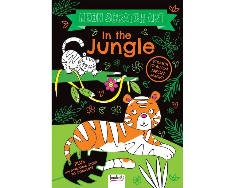 Neon Scratch Art: In the Jungle