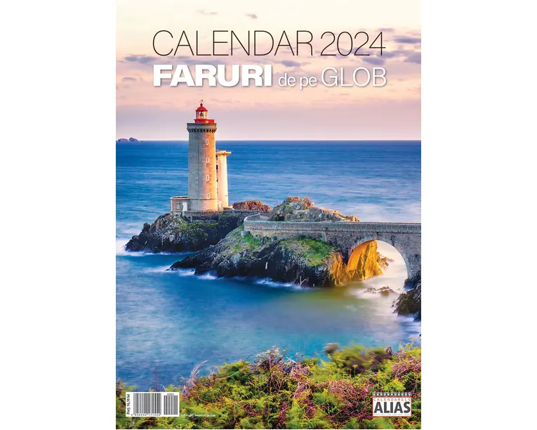 Calendar de perete 2024, 12+1 file Faruri de pe Glob