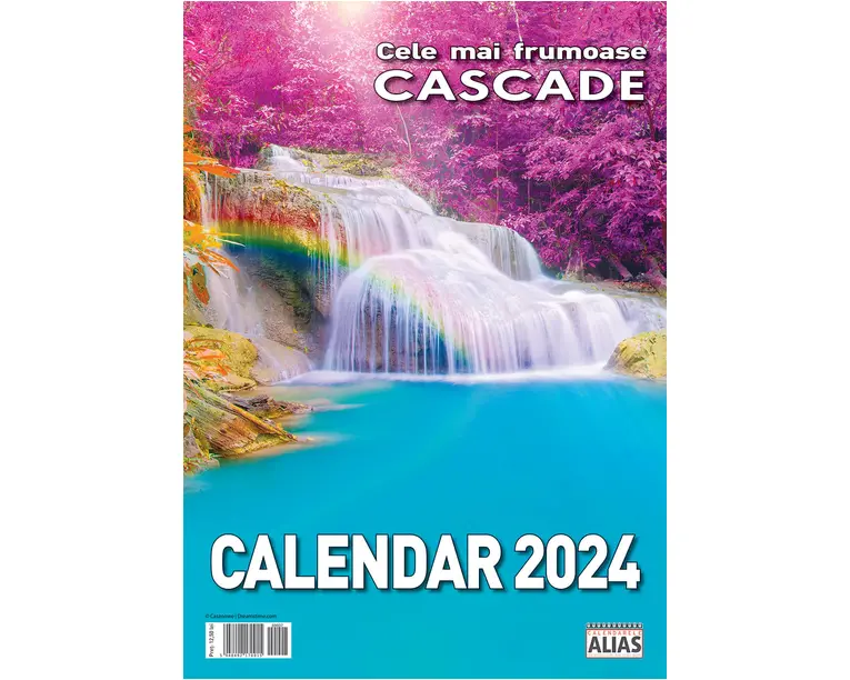 Calendar de perete 2024, 6+1 file Cele mai frumoase cascade