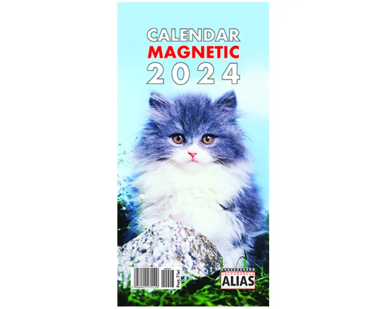 Calendar magnetic 2024 Pisici