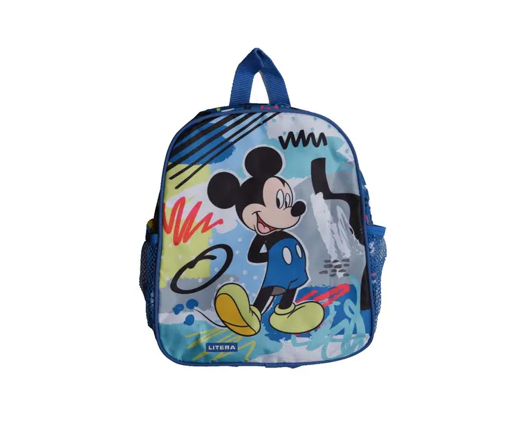Rucsac gradinita cu 2 buzunare 30x26x10 cm Mickey