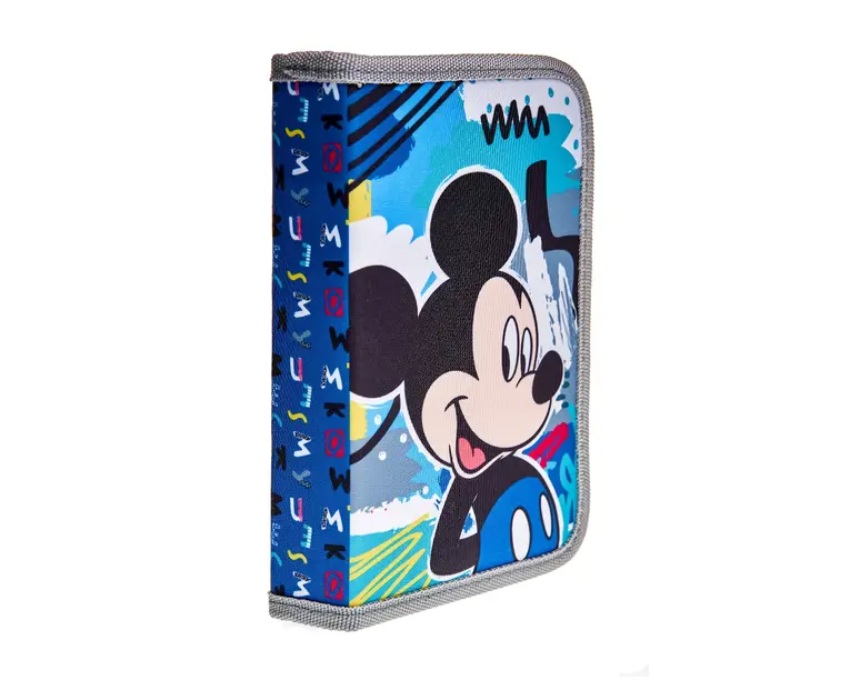 Penar cu 1 fermoar si 2 flapsuri, echipat, 32 piese Mickey Mouse
