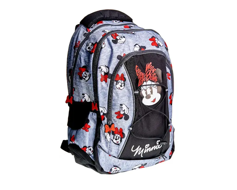 Rucsac gimnaziu 3 compartimente 45x30x16 cm Minnie