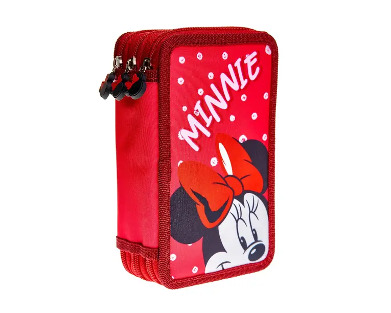 Penar cu 3 fermoare, echipat, 39 piese, Minnie Mouse