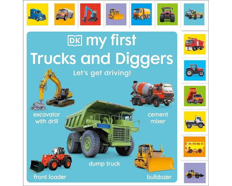 My First Trucks and Diggers. Let&#039;s Get Driving!