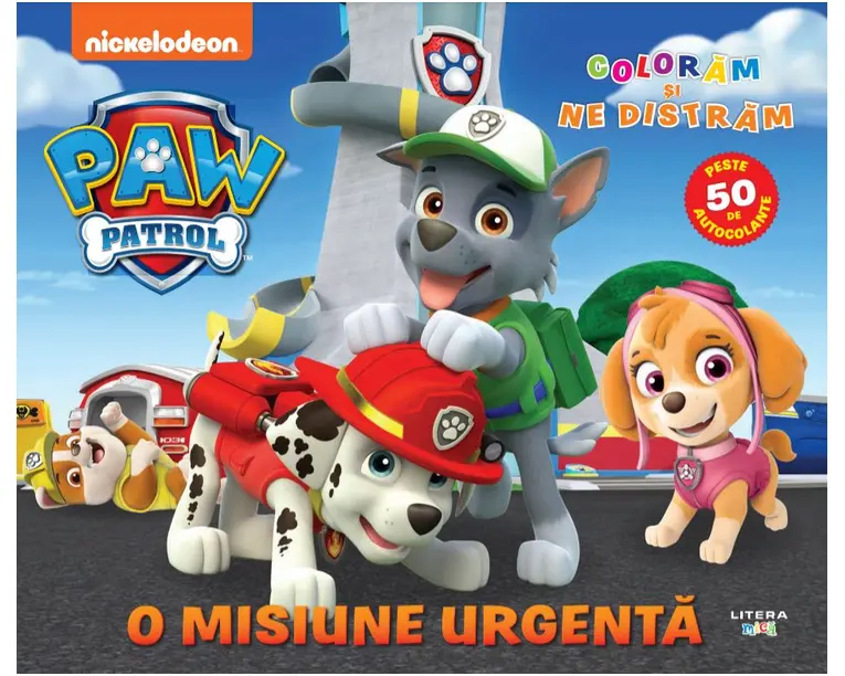 Patrula Catelusilor. O misiune urgenta. Coloram si ne distram