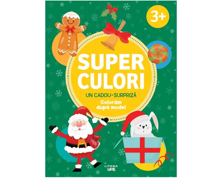 Superculori. Un cadou-surpriza. Coloram dupa model (3+)