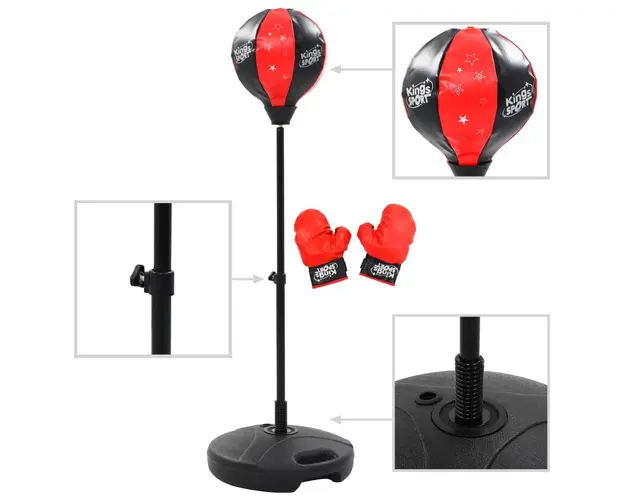 Set minge de box gonflabila pentru copii, cu manusi incluse, 87-120 cm