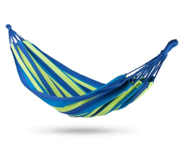 Hamac multicolor din bumbac pentru curte sau gradina, 1 persoana