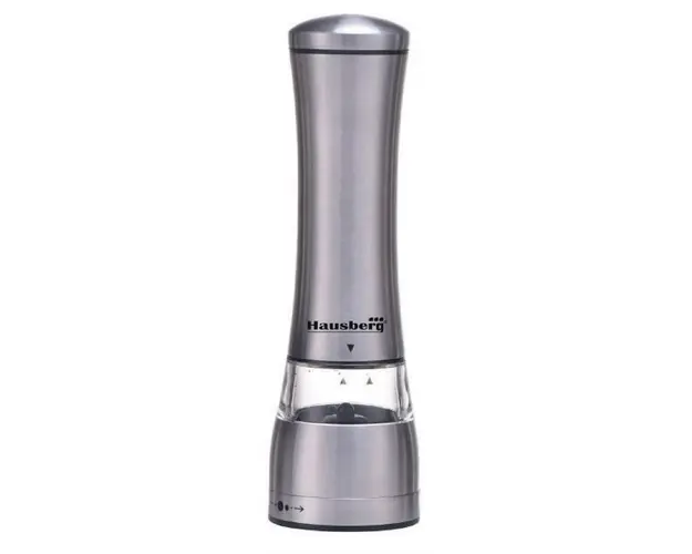 Rasnita sare/piper Hausberg HB-H7600, Manuala, corp din inox 22 cm