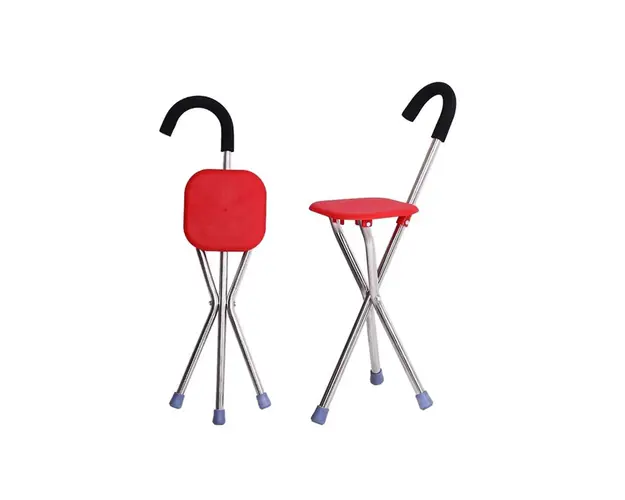 Scaun pliabil cu baston, inaltime 82 cm, maxim 100 kg