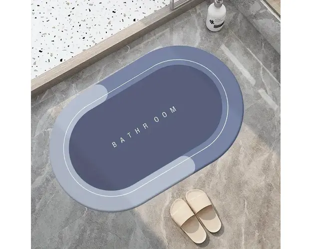 Covoras silicon super absorbant pentru baie, cu uscare rapida