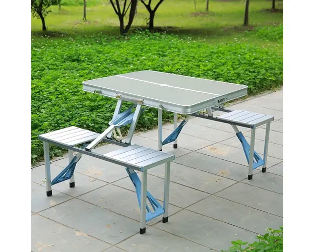 Masa pliabila picnic tip geamantan - Model aluminiu