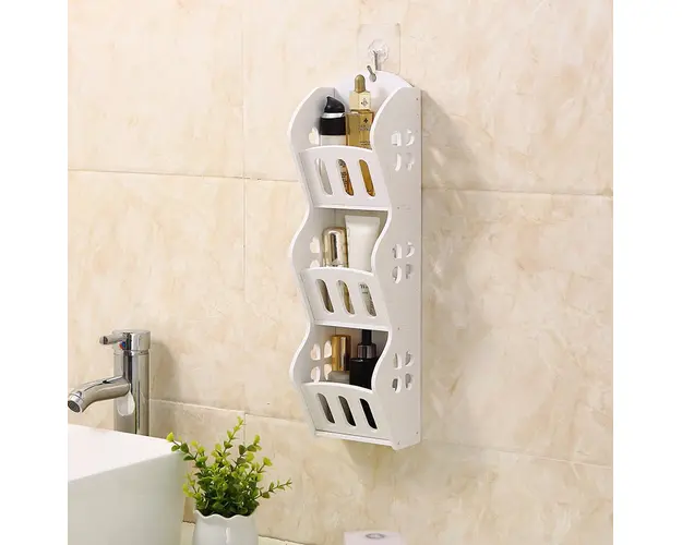 Etajera din PVC cu 3 rafturi, pentru baie