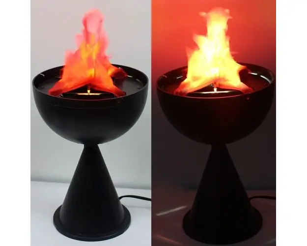 Lampa electrica flacara falsa cu picior