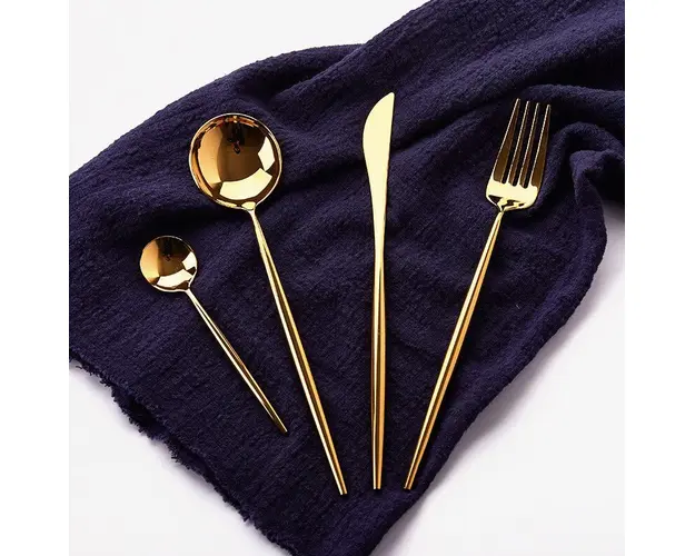 Set tacamuri 24 piese stil portughez, otel inoxidabil