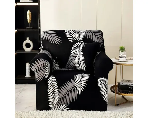 Husa fotoliu din bumbac elastic 90-140 cm