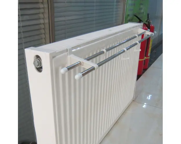 Suport dublu pentru uscare prosoape, cu prindere pe calorifer, 50-60cm