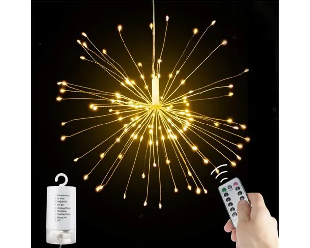 Instalatie tip papadie, cu 150 LED si telecomanda