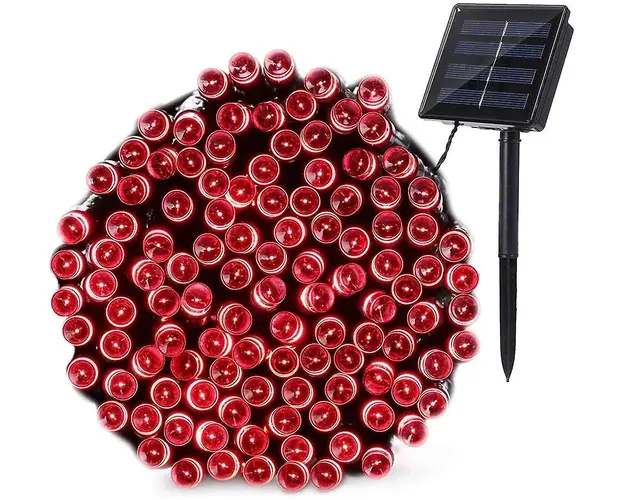 Instalatie sir solar LED pentru exterior cu incarcare solara