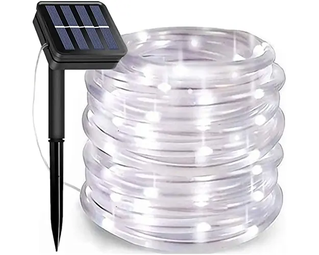 Ghirlanda luminoasa solara tip furtun cu LED, 12 metri sau 22 metri