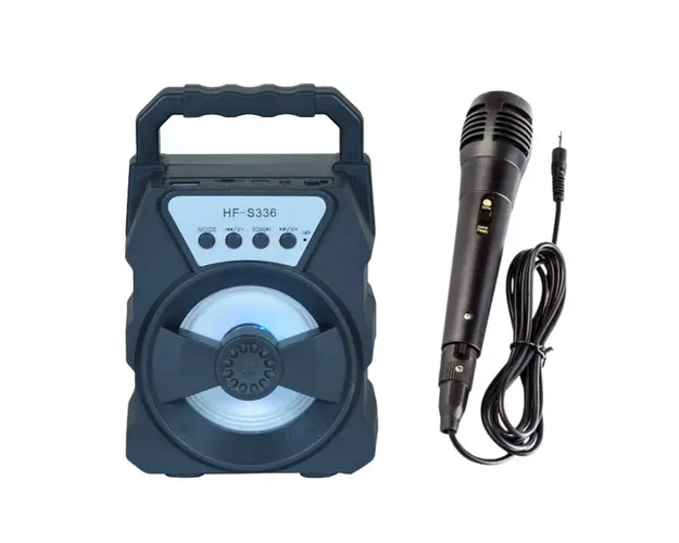 Boxa portabila cu microfon, radio FM, baterie 500 mAh, Bluetooth