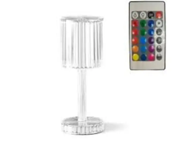 RESIGILAT - Lampa de masa wireless din cristal acrilic cu touch si incarcare prin usb