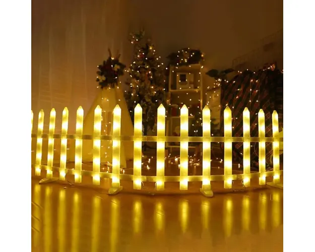 Gardulet decorativ cu 160 leduri, model drept, 3 metri, interconectabil