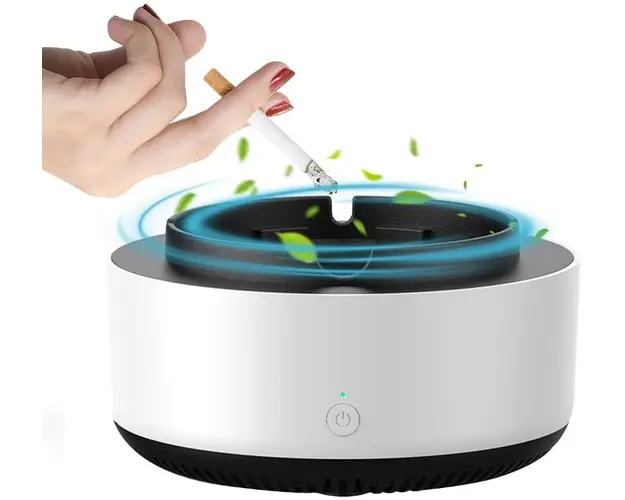 Scrumiera electrica inteligenta, cu aspiratie