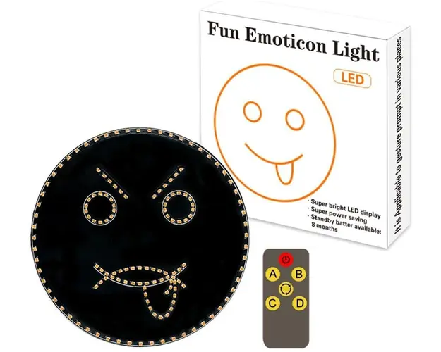 Lampa iluminata led cu gesturi, autocolant iluminat pentru luneta masinii