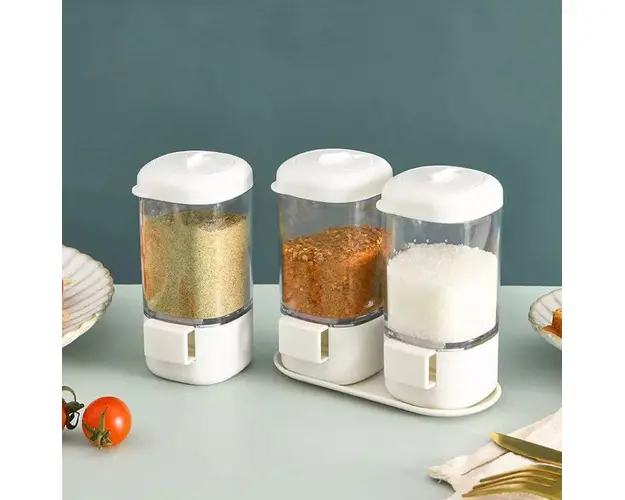 Set 2 solnite sare si piper 11.5 cm cu 2 iesiri si suport