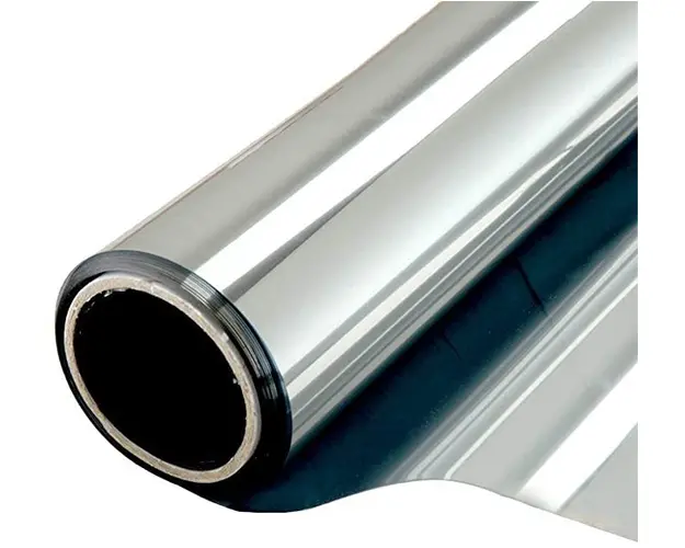 Folie reflexiva pentru geamuri interioare, cu efect de oglinda, protectie solara UV