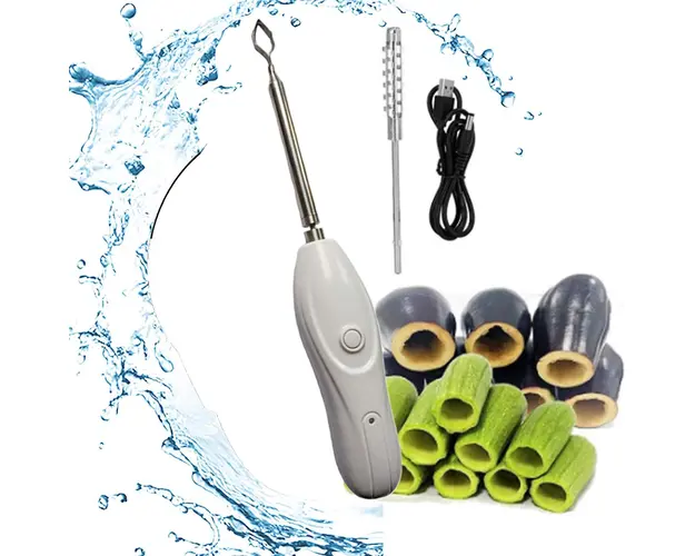 Dispozitiv electric de indepartare a solzilor de peste si extractor de miez pentru legume si fructe