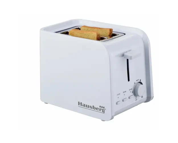 Prajitor de paine Hausberg HB-195A, 750 W, 2 felii, functie decongelare, functie reincalzire, 6 trepte putere, alb