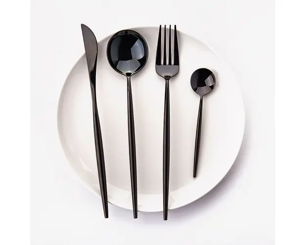 Set tacamuri 24 piese stil portughez, otel inoxidabil