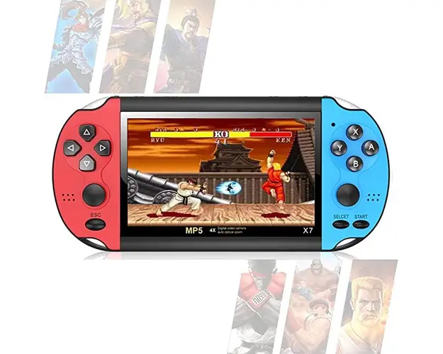 Consola jocuri portabila X7, display 4.3 inch, TV-Out, 10000 jocuri