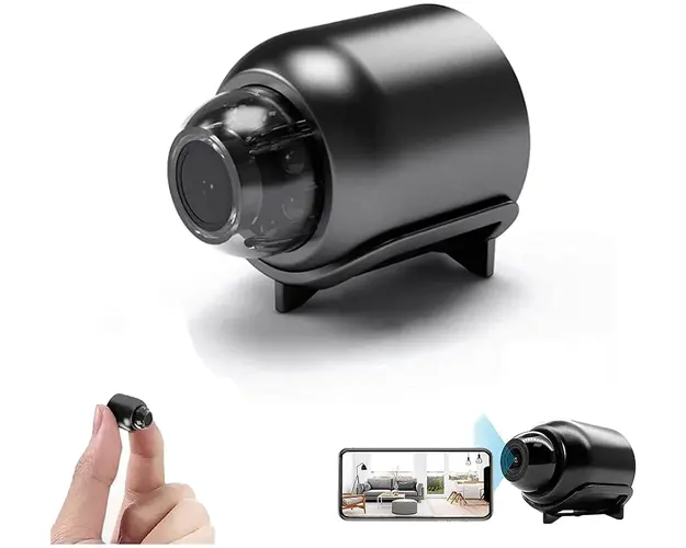 Mini camera supraveghere X5, WIFI, Full HD, View 160 grade, control din aplicatie, senzor miscare, vizionare pe timp de noapte