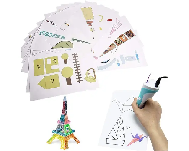 Creion pentru Desenat In Spatiu 3D, Pentru Incepatori, Cu Afisaj Si Filamente Multicolore