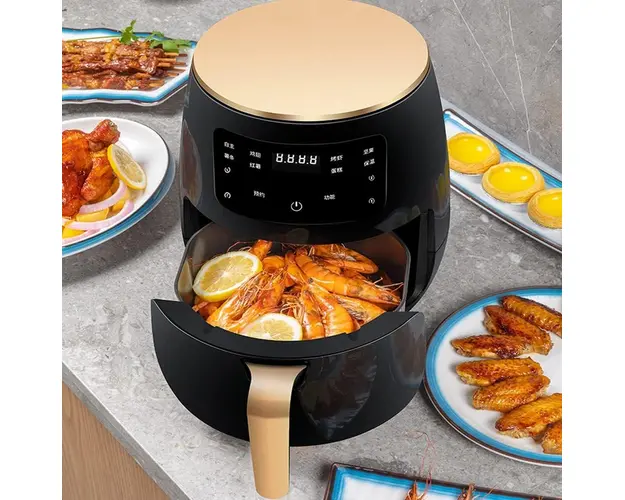 Friteuza cu aer cald, fara ulei, 8L, 2400W