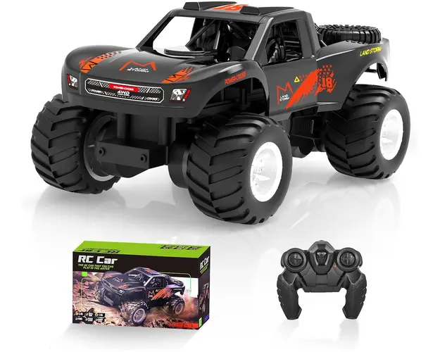 Masina cu telecomanda 2.4Ghz, 4WD, pentru uscat, apa si zapada, scara 1:16, tractiune 4 X 4